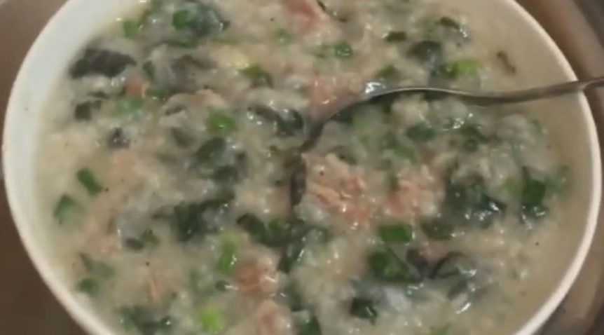 Món cháo bò tía tô bổ dưỡng giải cảm mùa mưa lạnh