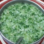 Món cháo cua biển rau mồng tơi bổ dưỡng cho bé