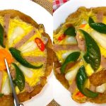 Món pizza bánh tét chả lụa ngon mới lạ